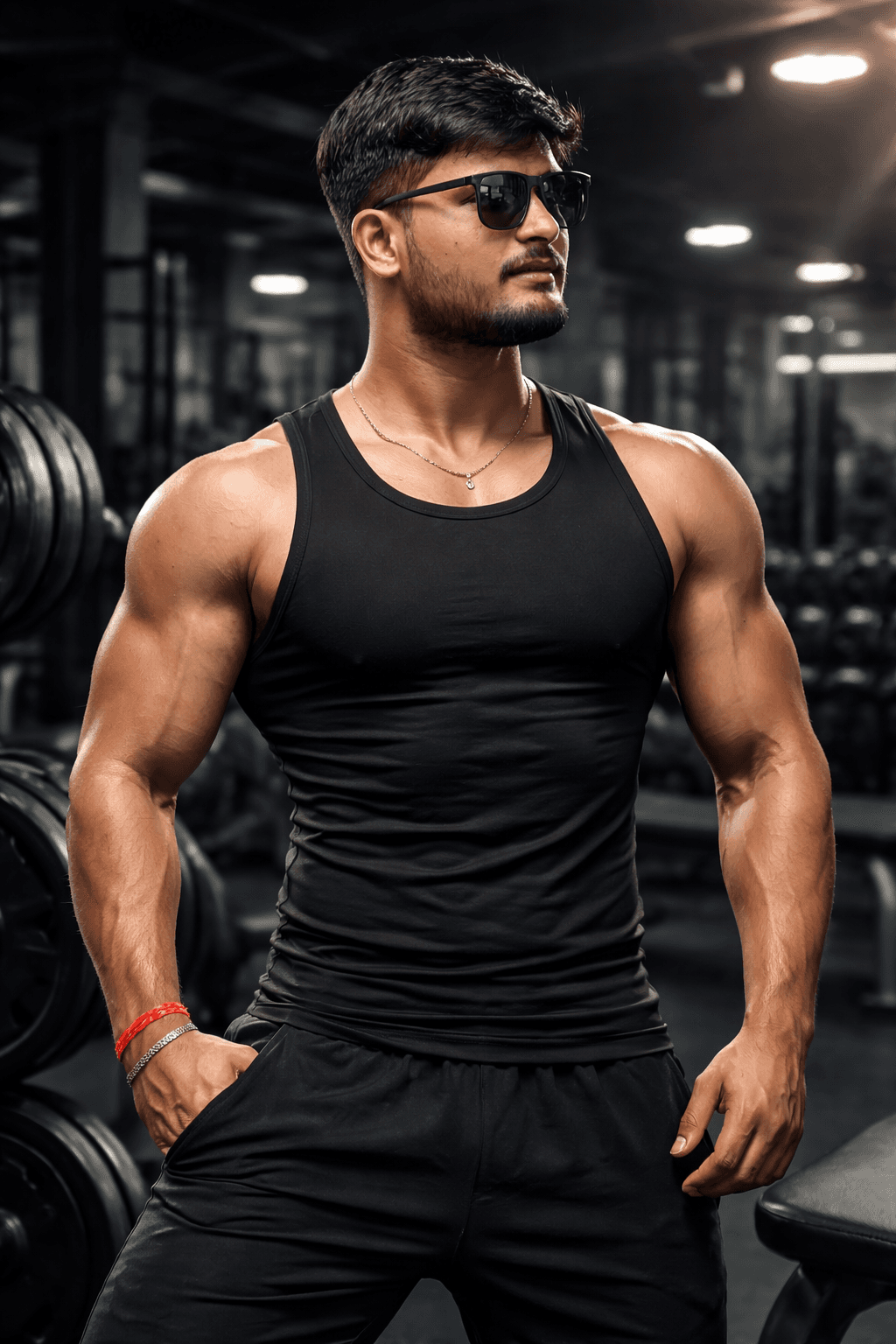 Fitness Athletic Gym Portrait - Motivational